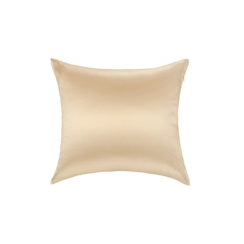 Silk Heaven 100% Zijden reis- of sierkussentje Donker Champagne - 19MM Silk Heaven 100% Zijden reis- of sierkussentje Donker Champagne - 19MM