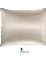 Emperior Silk  2x 100% Zijden kussensloop Verdi Grijs - 22MM extra zacht