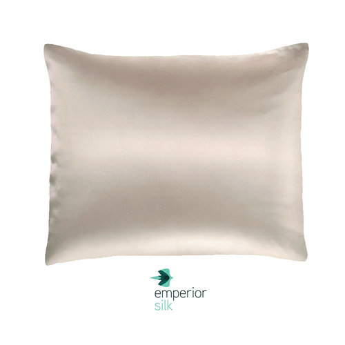 Emperior Silk 100% Zijden kussensloop Verdi Grijs - 22MM extra zacht Emperior Silk 100% Zijden kussensloop Verdi Grijs - 22MM extra zacht