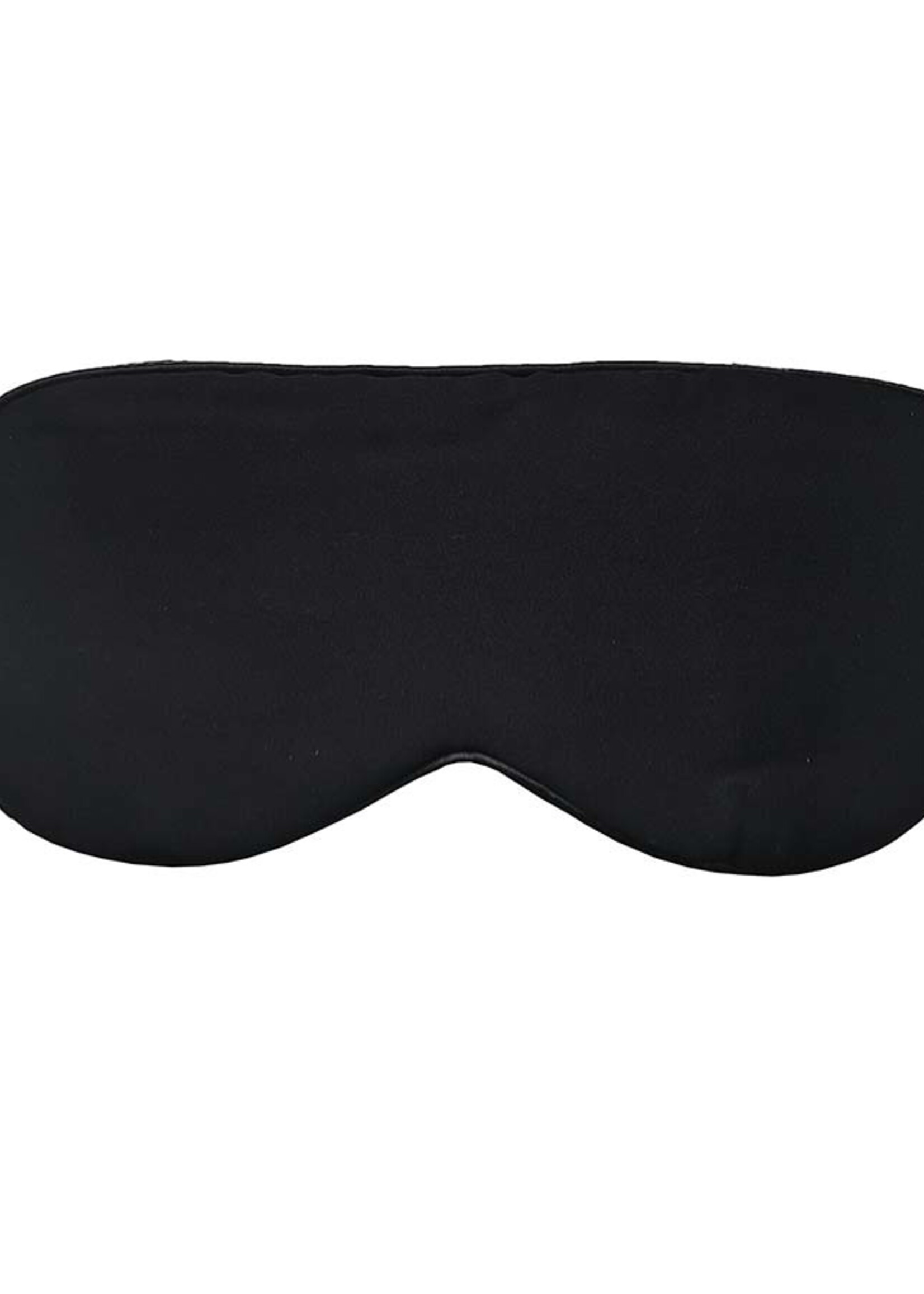 Silk Heaven Luxe zijden slaapmasker - gevuld met zijde - Zwart