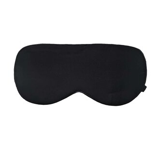 Silk Heaven Luxe zijden slaapmasker - gevuld met zijde - Zwart