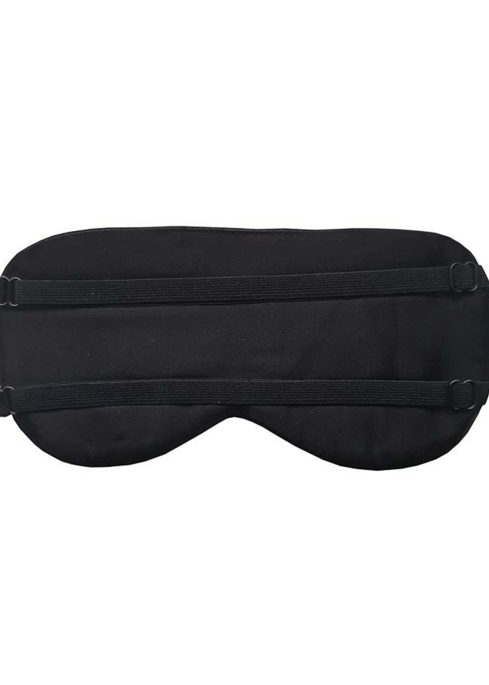 Silk Heaven Luxe zijden slaapmasker - gevuld met zijde - Zwart