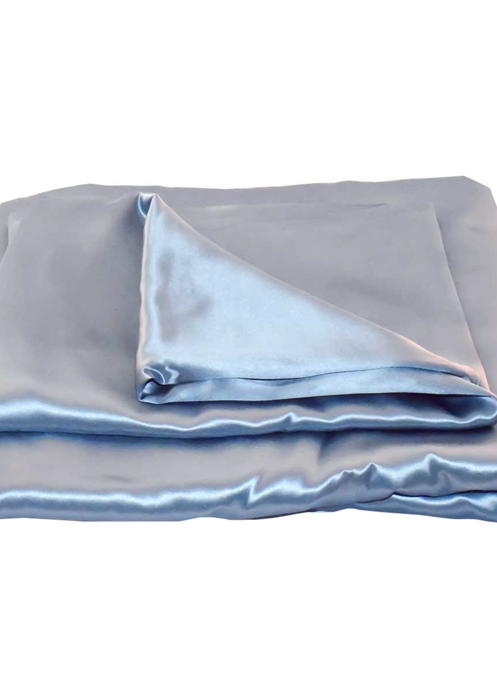 Silk Heaven Zijden Dekbedovertrek Set Jeans blauw - 22MM Satijn