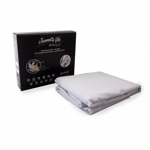 Tencel™ kussensloop-molton-in 1 - anti huisstofmijt STANDAARD Tencel™ kussensloop-molton-in 1 - anti huisstofmijt STANDAARD