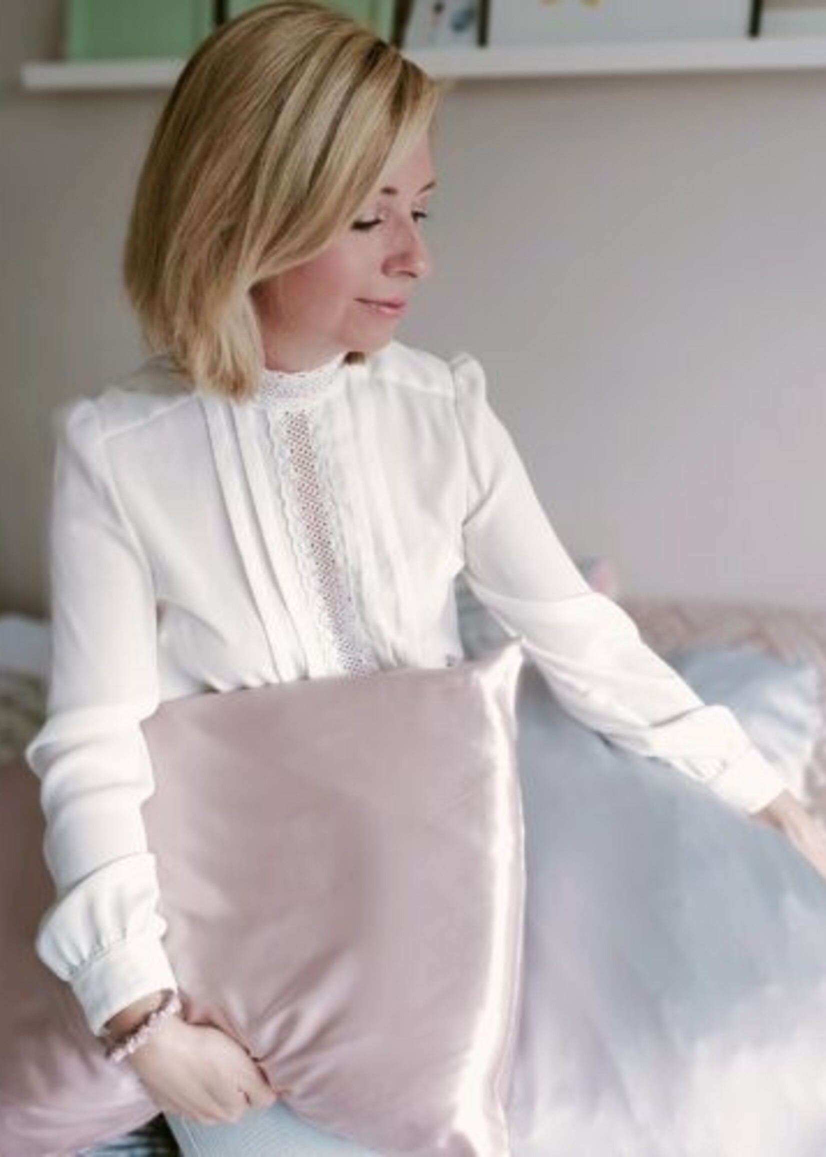 Silk Heaven Zijden Kussensloop Vintage Roze - 22MM