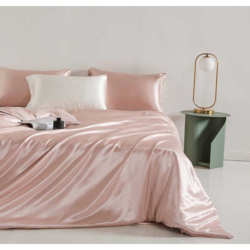 Silk Heaven 100% Zijden dekbedovertrek Vintage roze- instopstrook & gratis zijdewasmiddel - 22MM Glossy Silk Heaven 100% Zijden dekbedovertrek Vintage roze- instopstrook & gratis zijdewasmiddel - 22MM Glossy