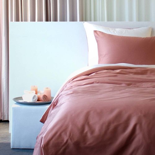 Lysdrap Egyptisch Katoen Luxe Percal 200TC Dekbedovertrek- 2 kleurig - Gemini Lysdrap Egyptisch Katoen Luxe Percal 200TC Dekbedovertrek- 2 kleurig - Gemini
