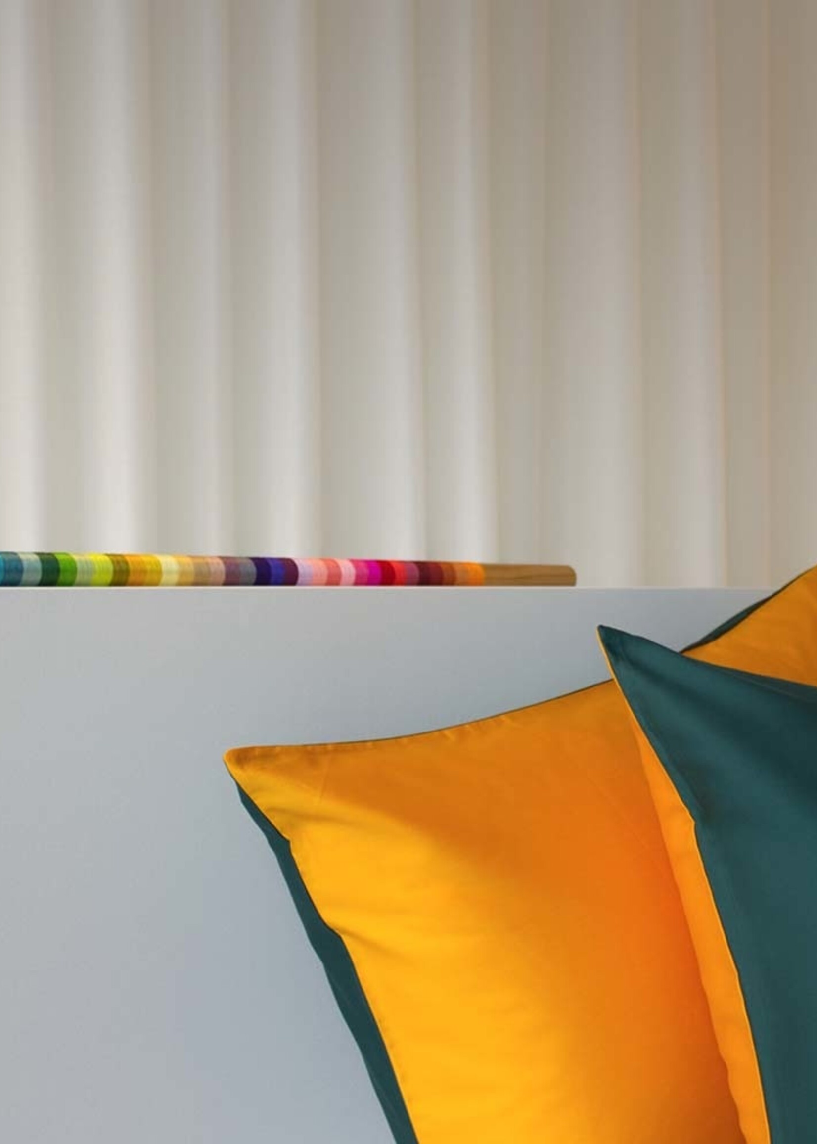 Lysdrap Egyptisch Katoen Satijnen 300TC Kussensloop - 2 kleurig - Gemini