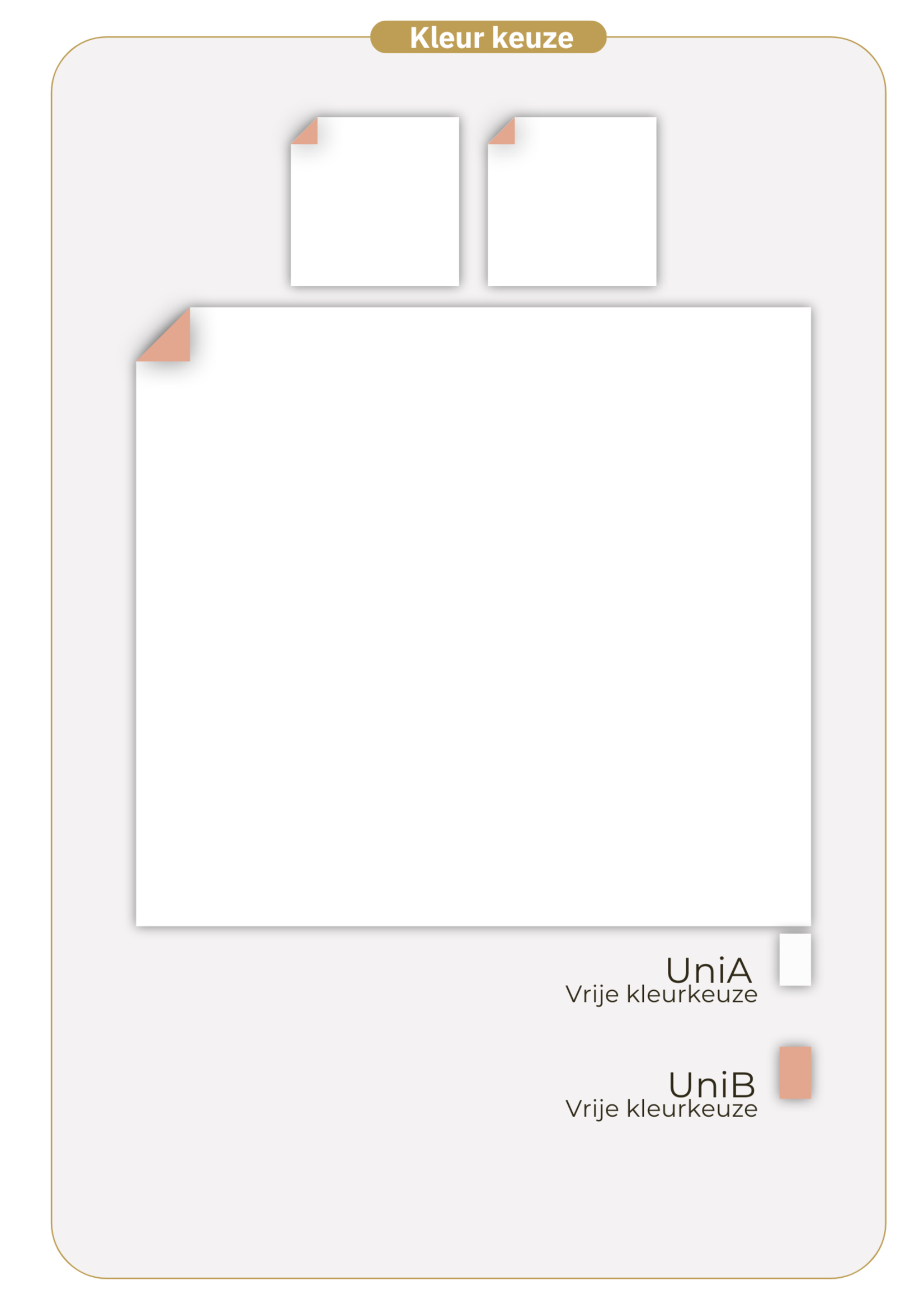 Lysdrap Egyptisch Katoen Satijnen 300TC Kussensloop - 2 kleurig - Gemini