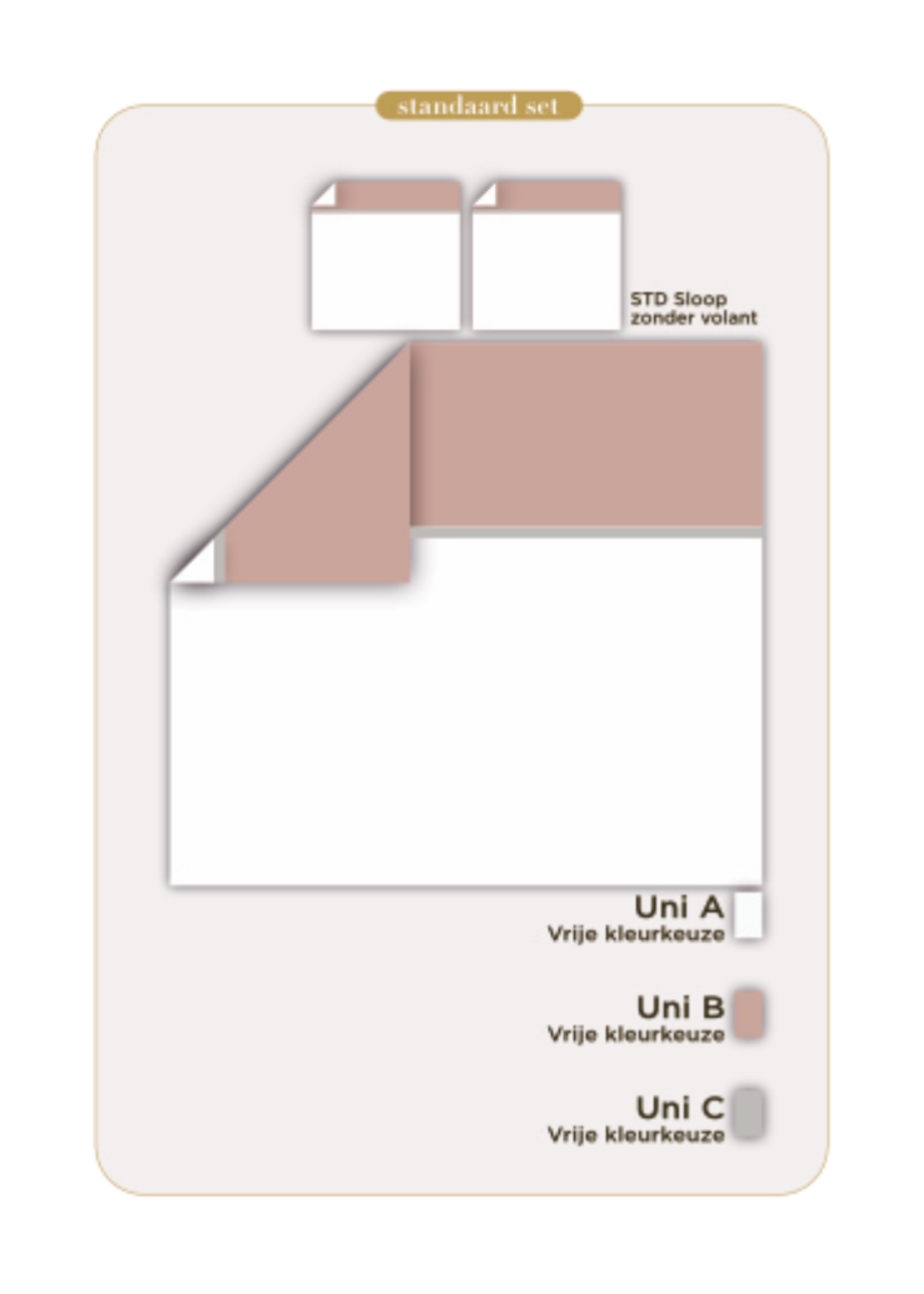 Lysdrap Egyptisch Katoen Luxe Percal 200TC Kussensloop - 3 kleuren - Brooklyn
