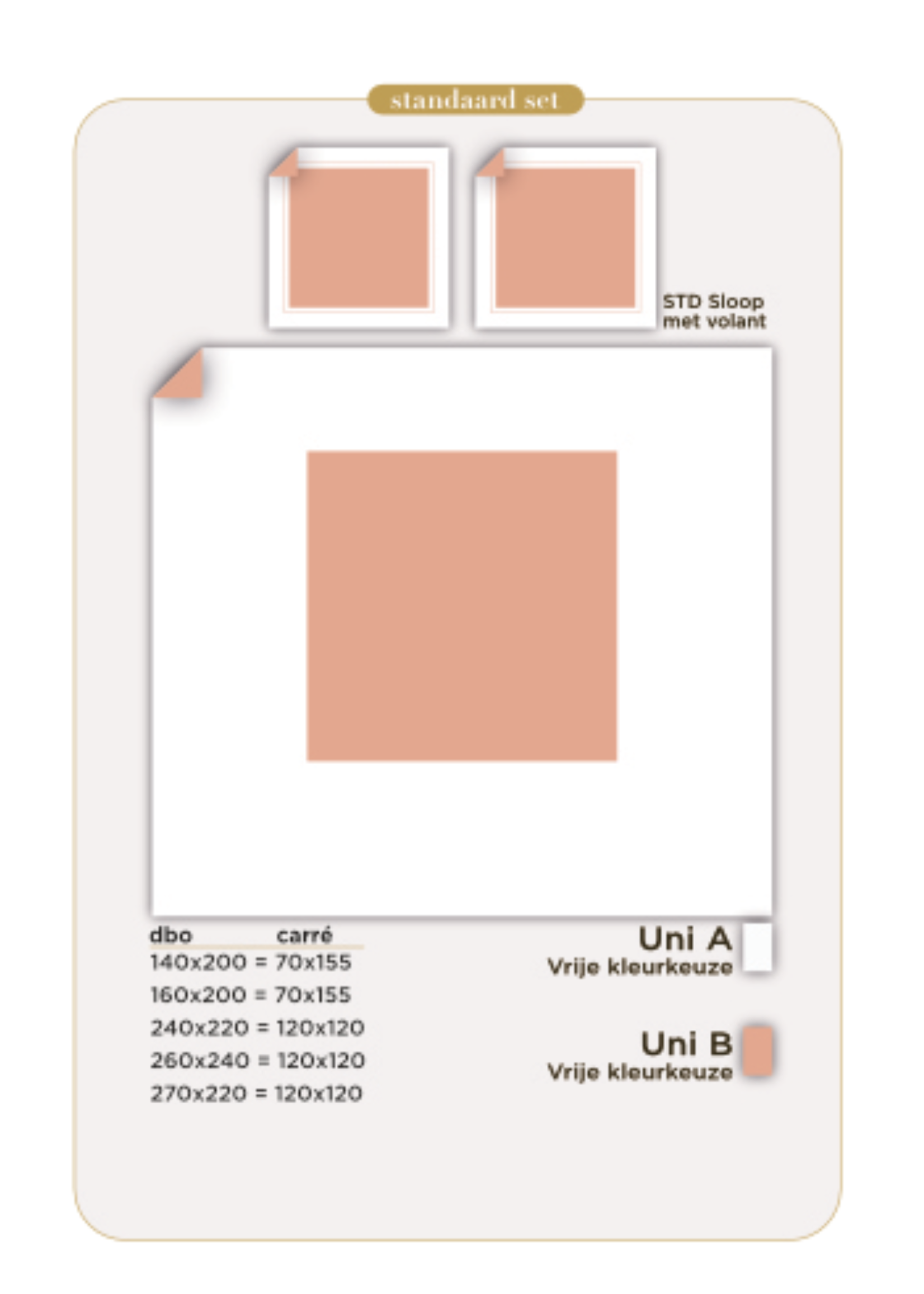 Lysdrap Egyptisch Katoen Luxe Percal 400TC Laken - 2 kleuren - Square