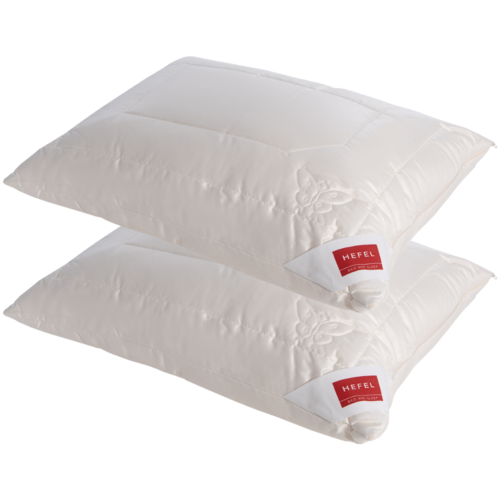 Hefel Pure Zijden - PES vulling & een Zijden Tijk | Set van twee kussens Hefel Pure Zijden - PES vulling & een Zijden Tijk | Set van twee kussens