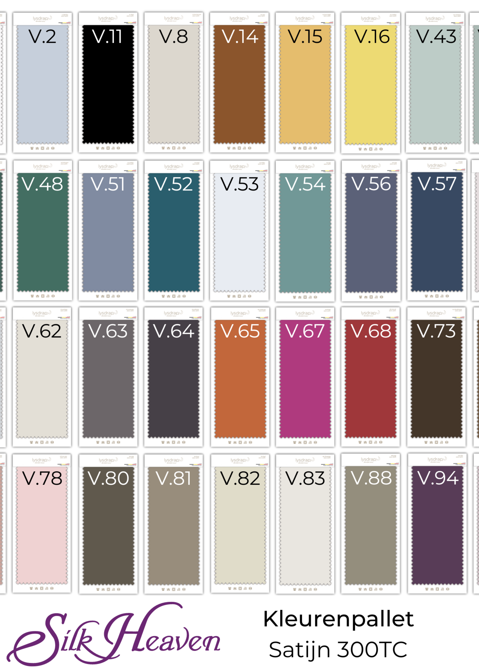 Lysdrap Egyptisch Katoen Satijnen 300TC Laken - Lane