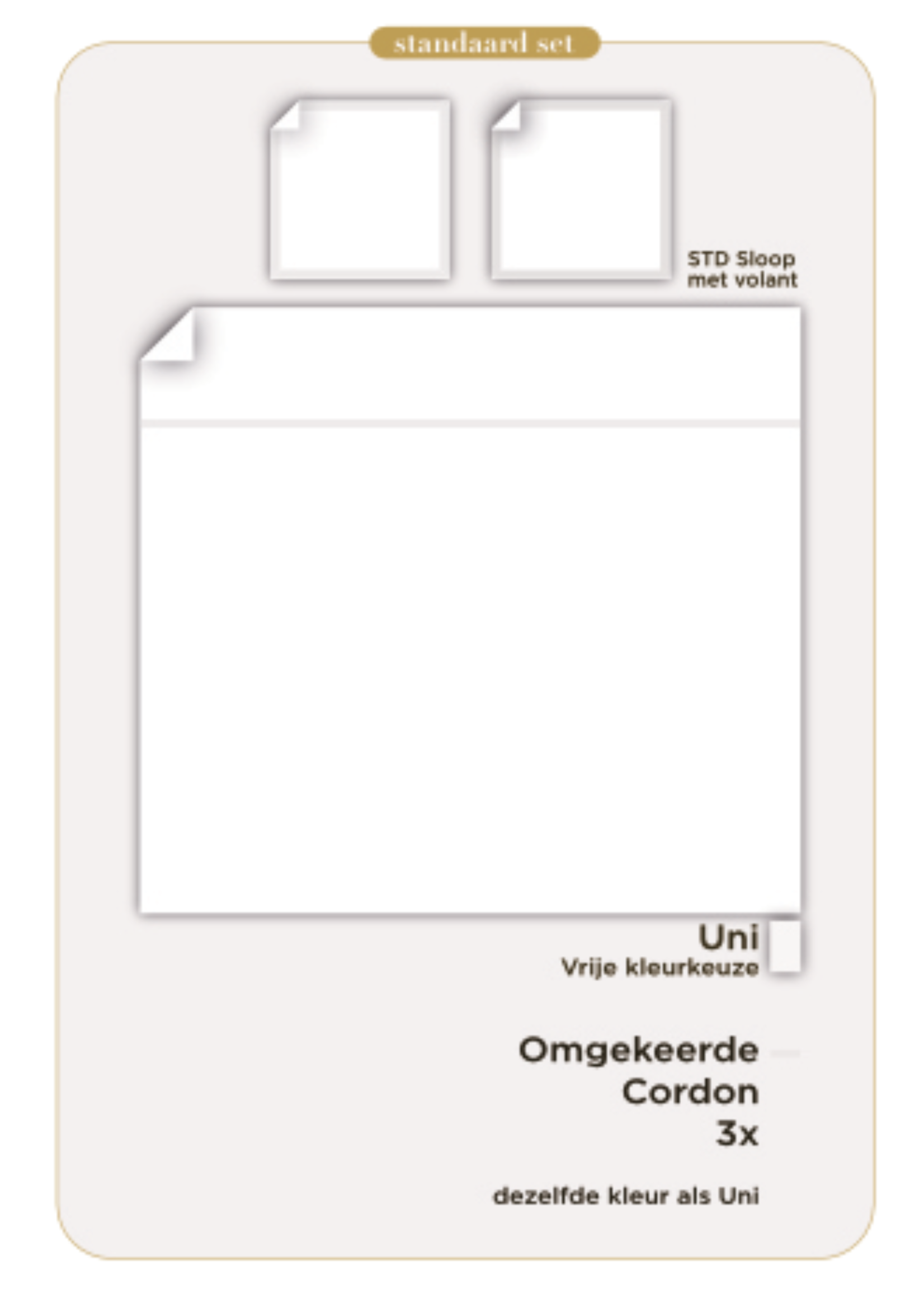 Lysdrap Egyptisch Katoen Satijnen 300TC Kussensloop - Lane