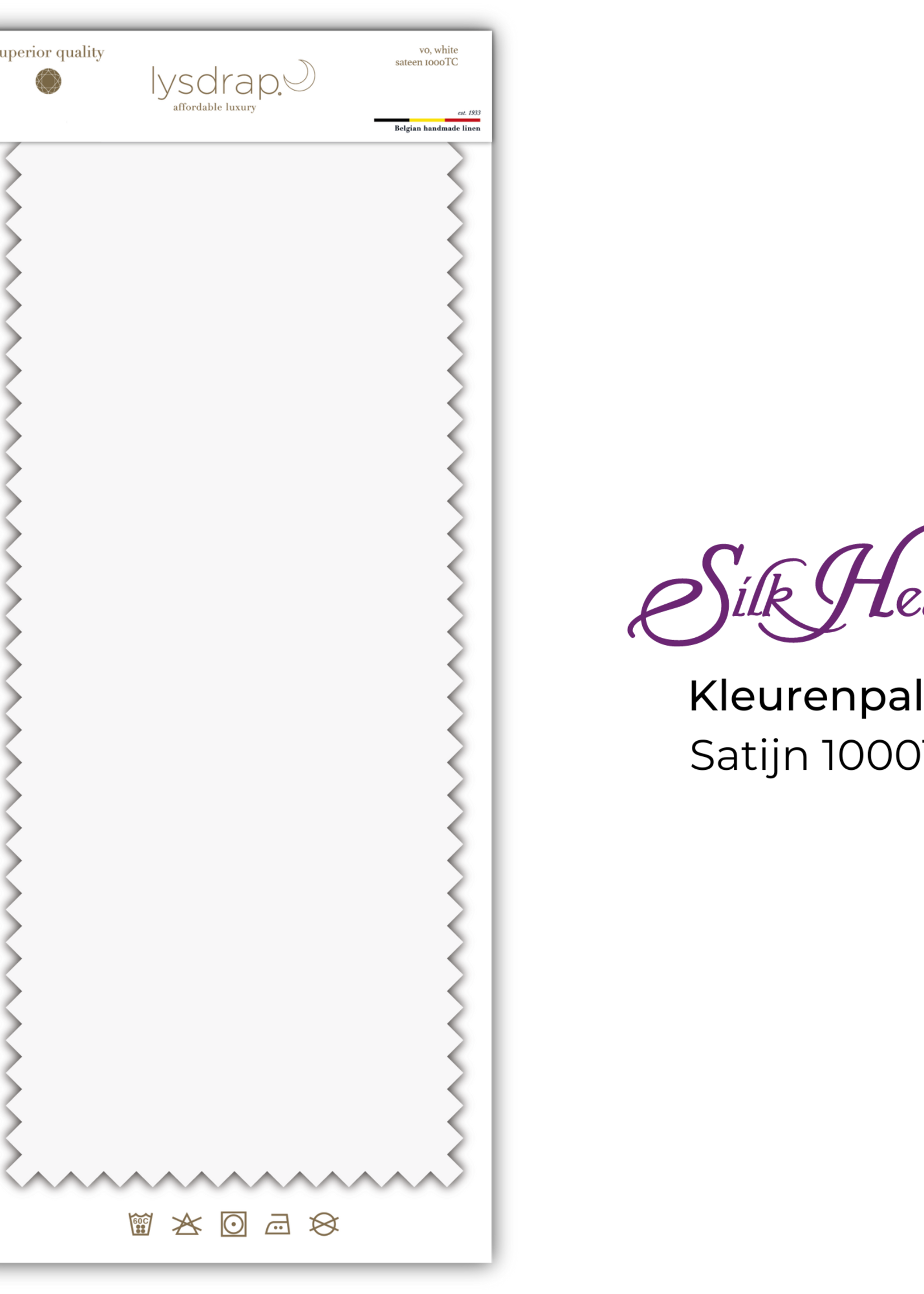 Lysdrap Egyptisch Katoen Stofstaal Satijn - 1000TC