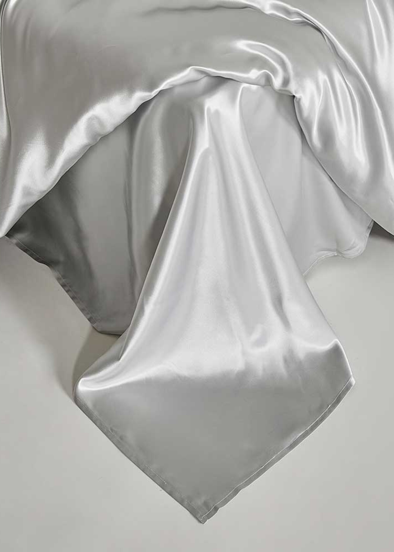 Silk Heaven Zijden Dekbedovertrek Maanlicht instopstrook - 22MM Satijn - Outlet