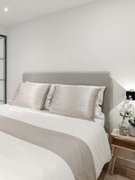 Emperior Silk  Zijden Dekbedovertrek Convenience - 55% Zijde 45% Katoen - Rossini - Taupe & Ivoor