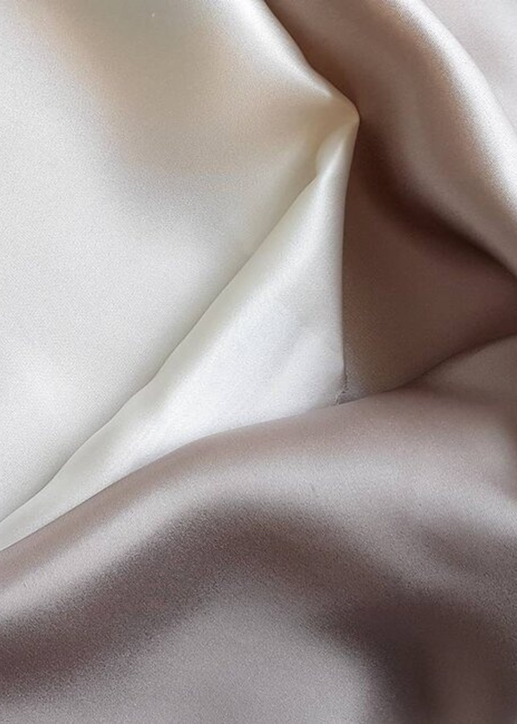 Emperior Silk  Zijden Dekbedovertrek Convenience - 55% Zijde 45% Katoen - Rossini - Taupe & Ivoor