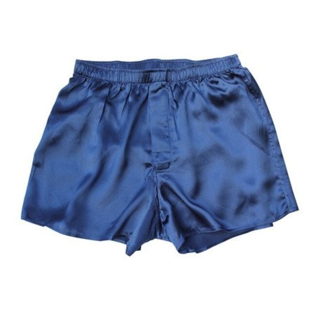 Zijden heren boxershort - Marine