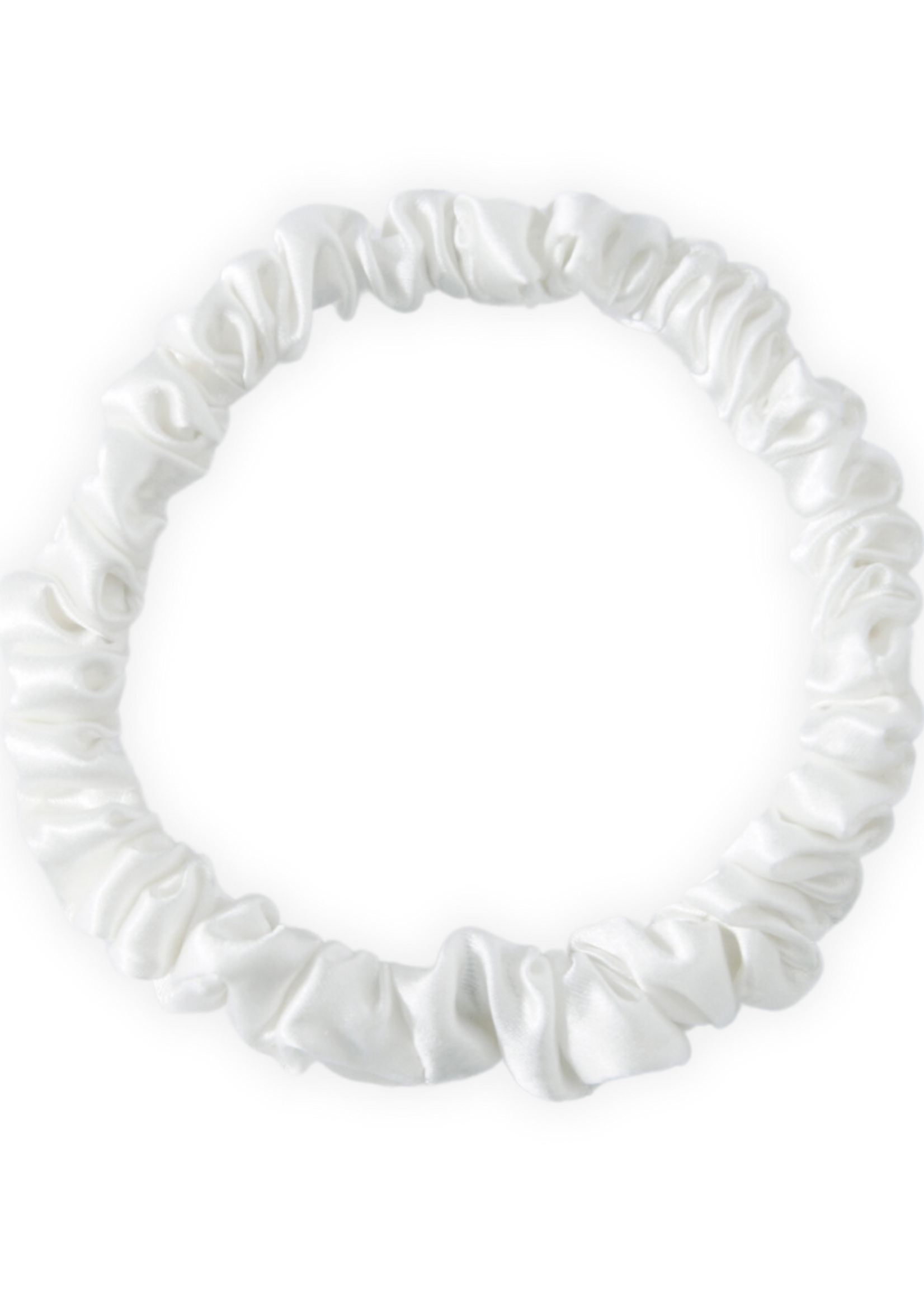 Silk Heaven Zijden Scrunchies Wit Deluxe set van 5 - 22 Momme