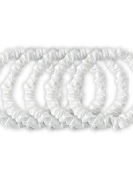 Silk Heaven Zijden Scrunchies Wit Deluxe set van 5 - 22 Momme