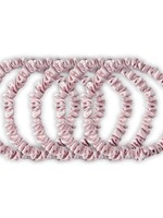 Silk Heaven Zijden Scrunchies Vintage Roze Deluxe set van 5 - 22 Momme