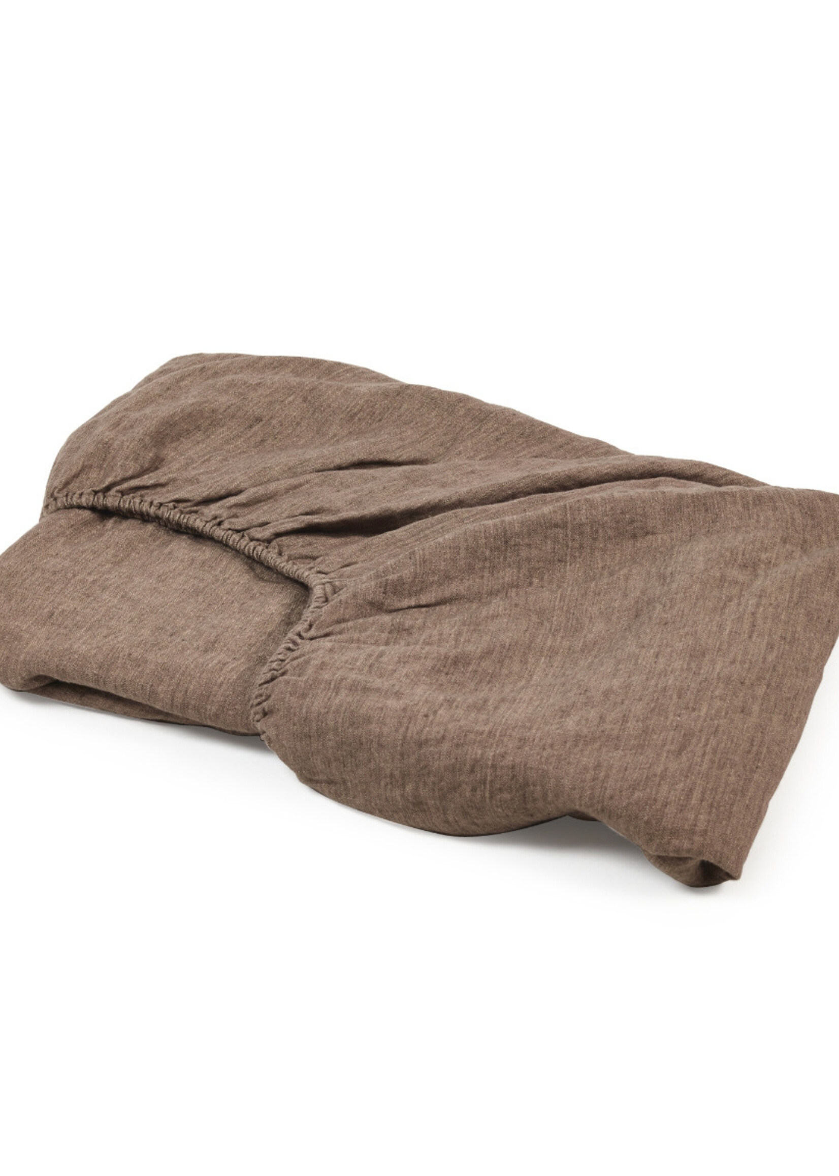 Libeco Libeco Linnen Hoeslaken - Nottinghill - Brown