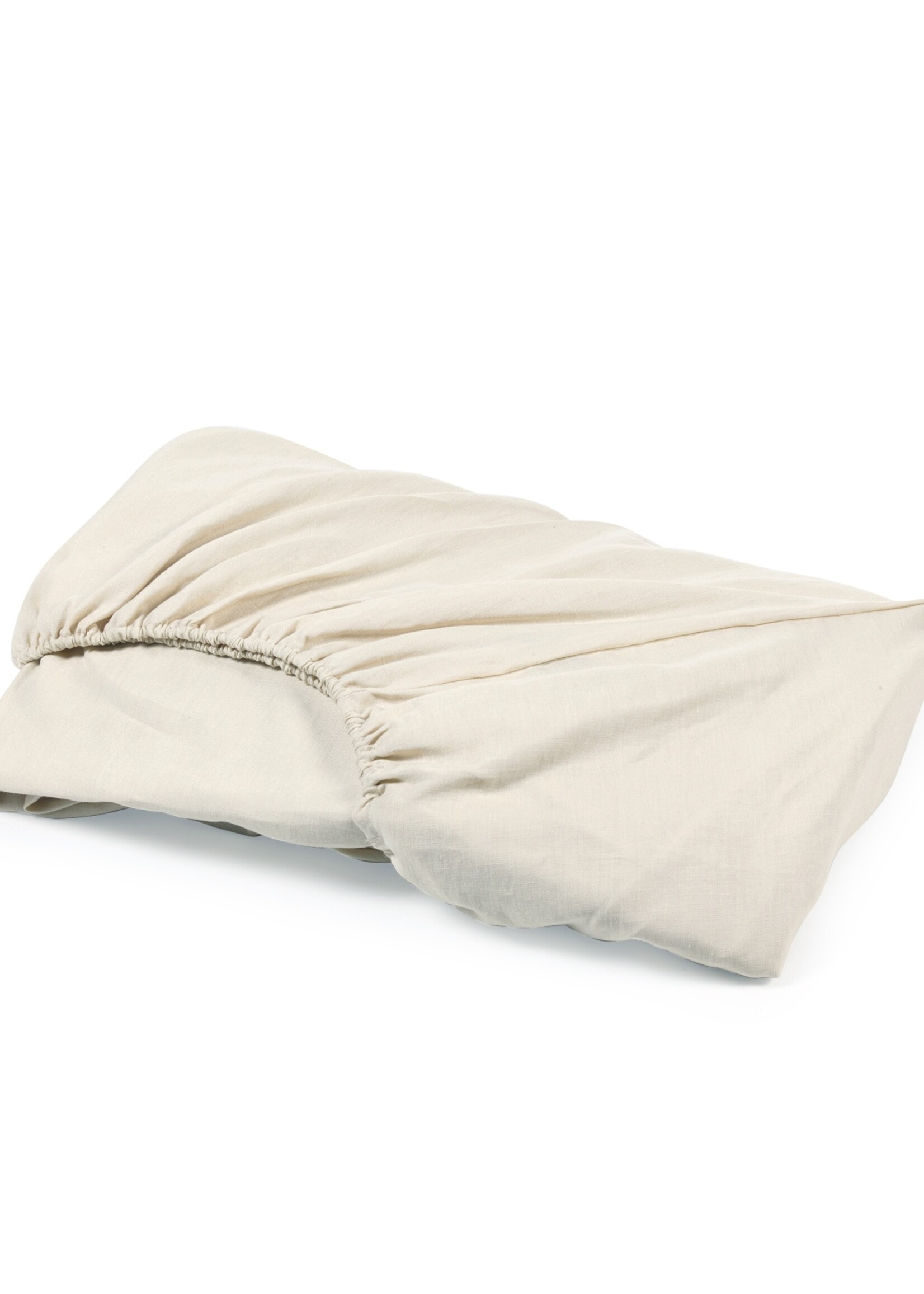 Libeco Libeco Linnen Hoeslaken - Madison - White sand