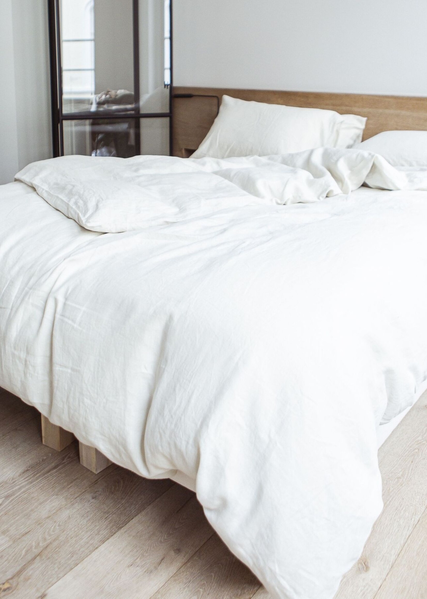 Libeco Libeco Linnen Hoeslaken - Madison - Light grey