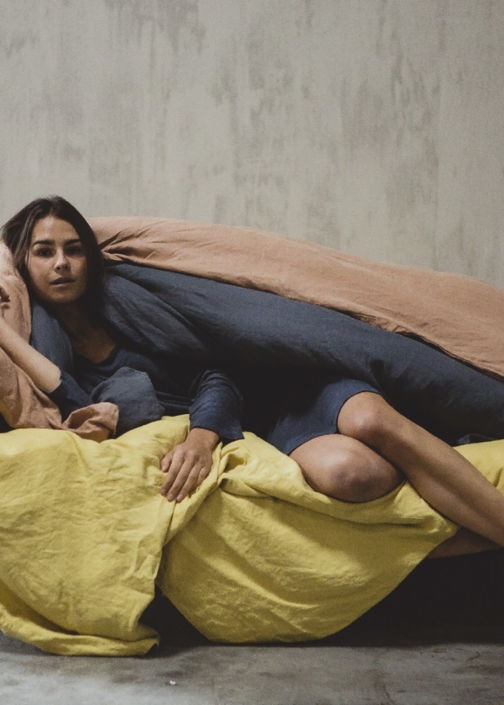 Libeco Libeco Linnen Bovenlaken - Madison - White sand