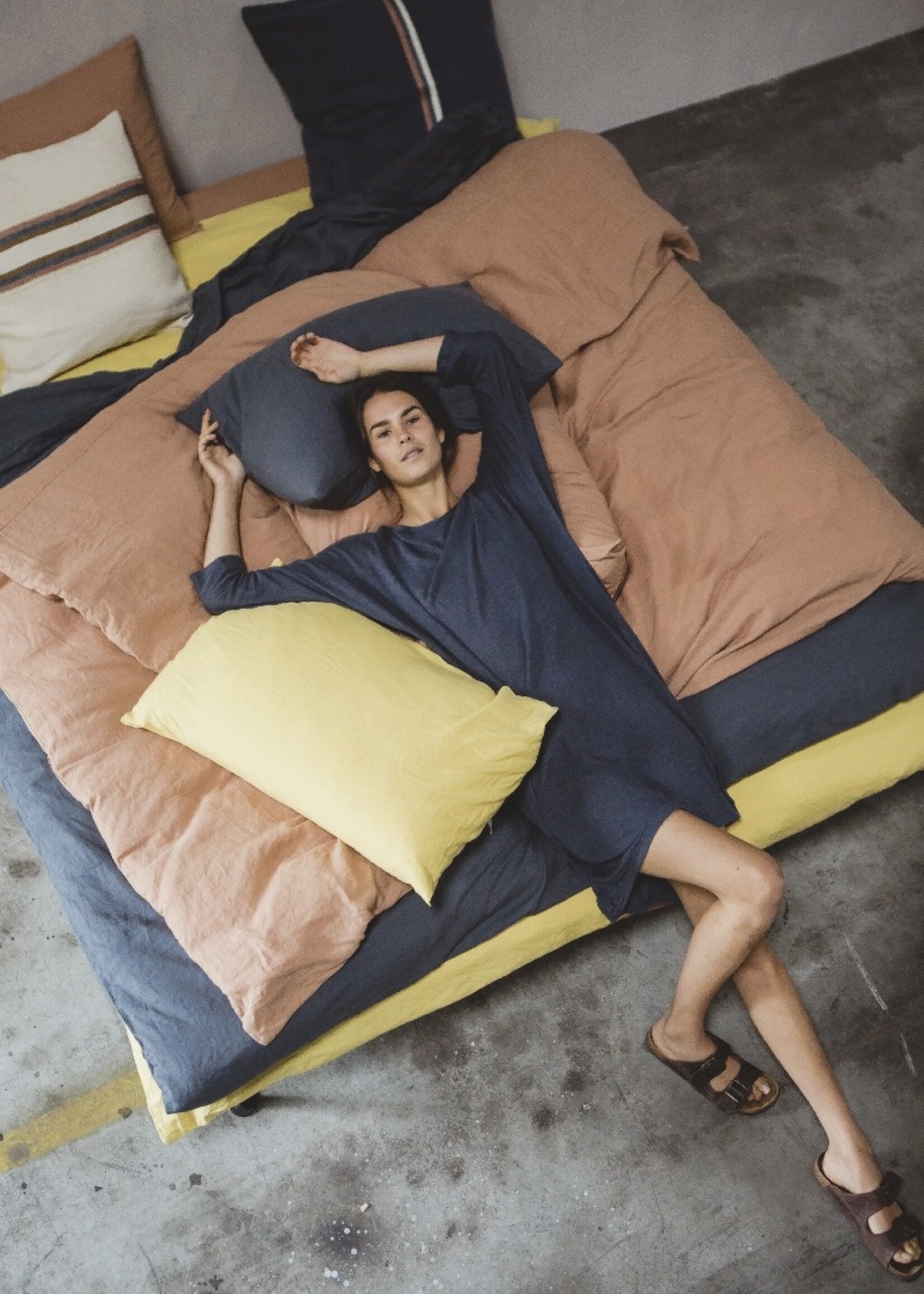 Libeco Libeco Linnen Bovenlaken - Madison - White sand