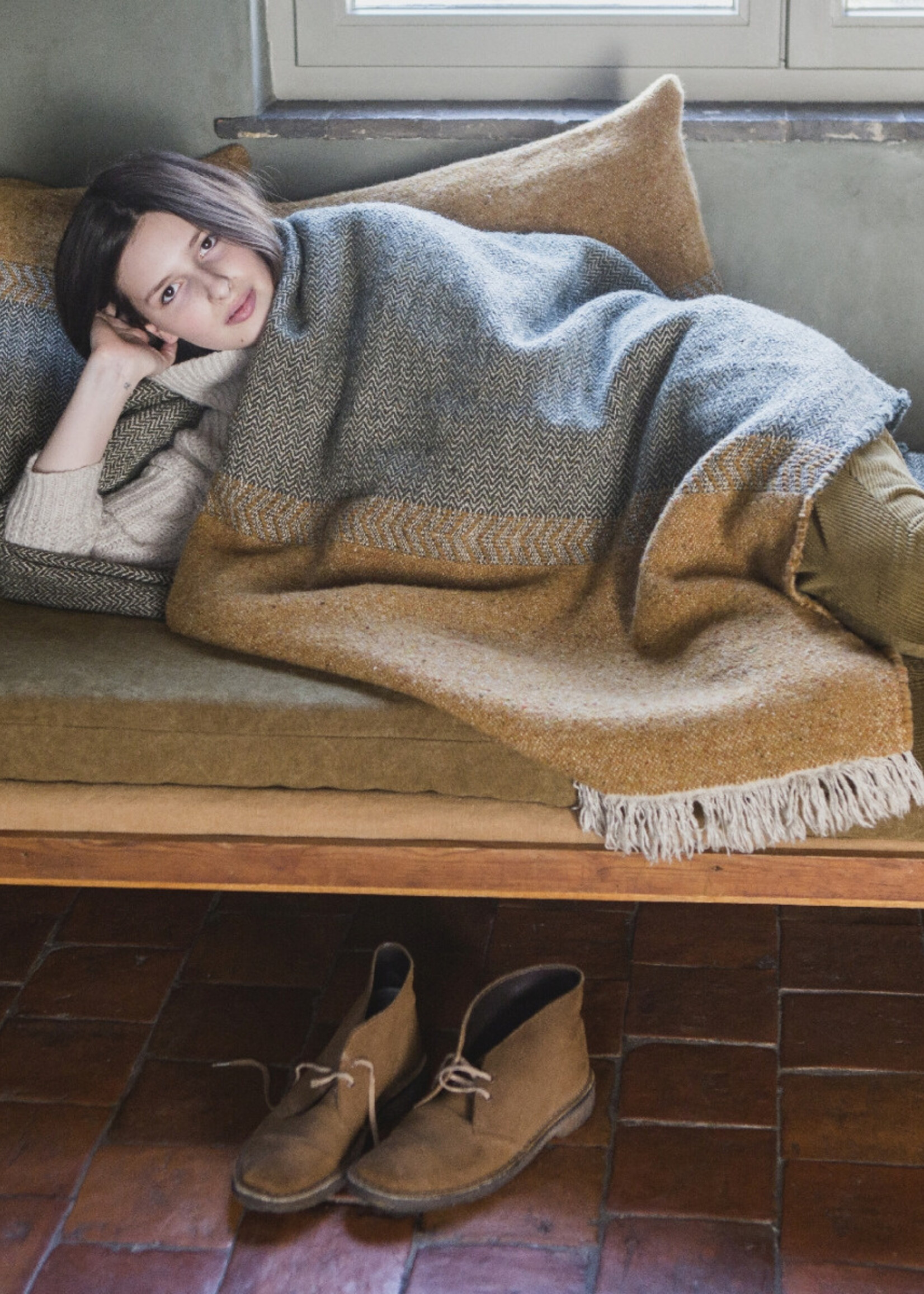 Libeco Libeco Linnen Plaid - Jules - Green herringbone