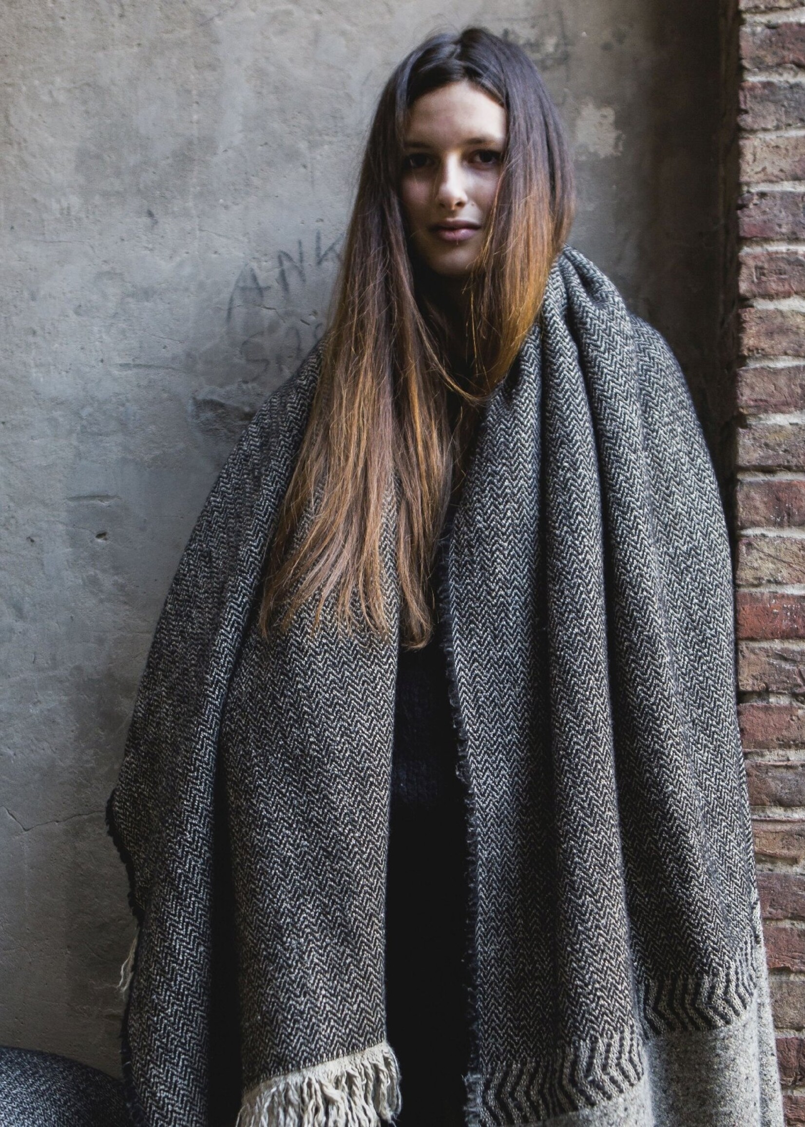 Libeco Libeco Linnen Plaid - Jules - Black herringbone