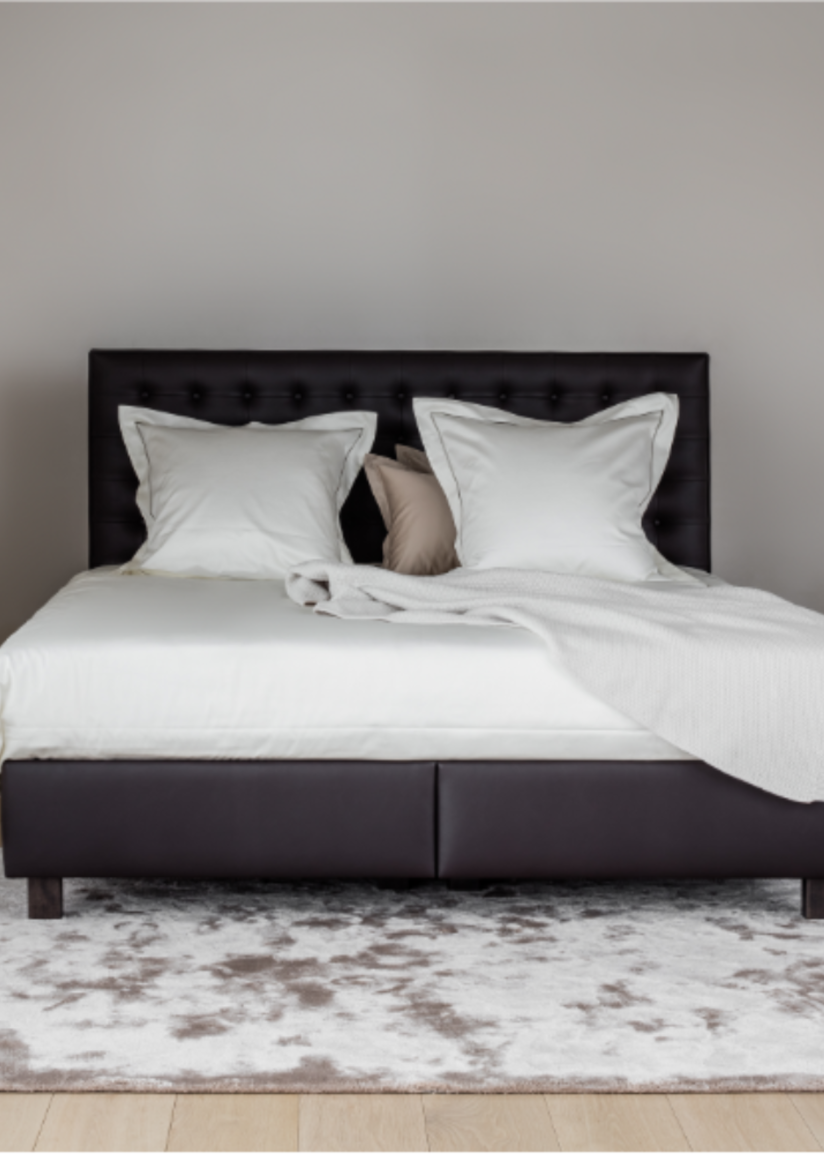Lysdrap Egyptisch Katoen Satijnen 600TC Dekbedovertrek - Virgo Wit - 140x220cm - 50x70cm kussensloop