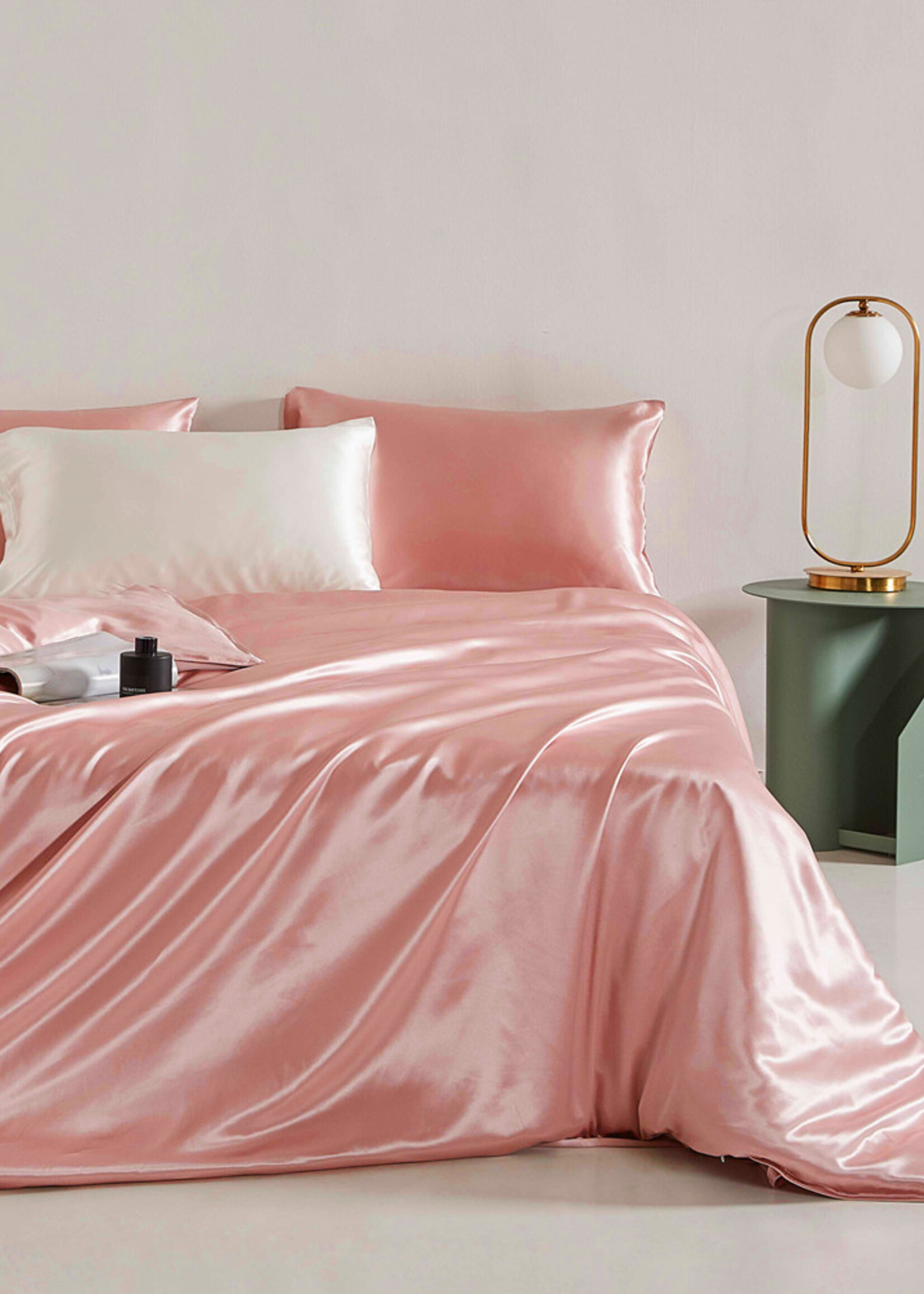 Silk Heaven Zijden Dekbedovertrek Set Rosé Goud - 22MM Satijn