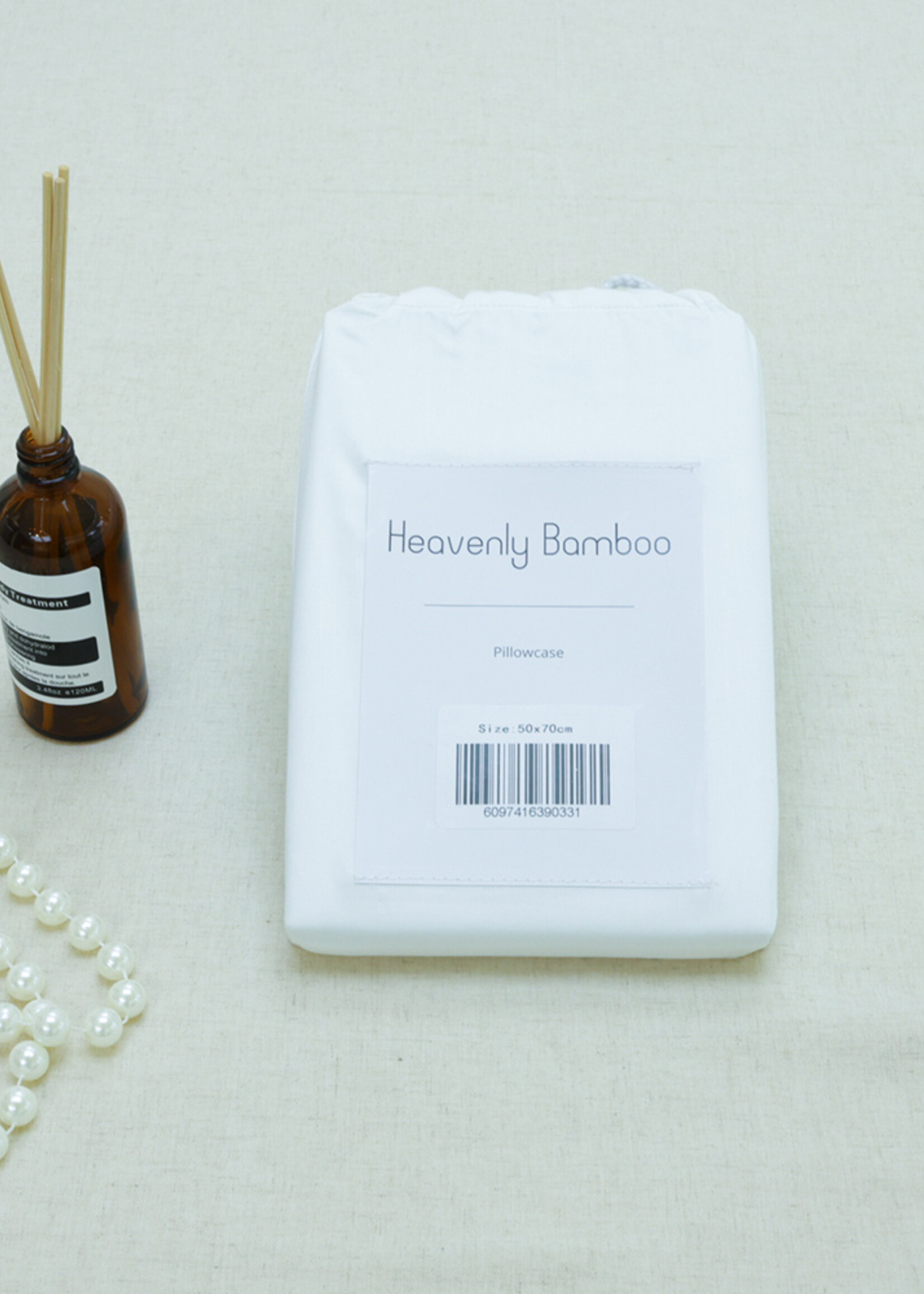 Silk Heaven 2x Bamboe Kussensloop 300TC - Wit
