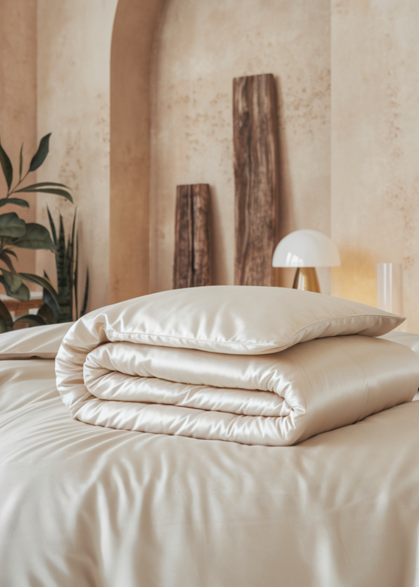 Silk Heaven 100% Zijden zomerdekbed Serene extra dun (100g/m2) - zijden tijk