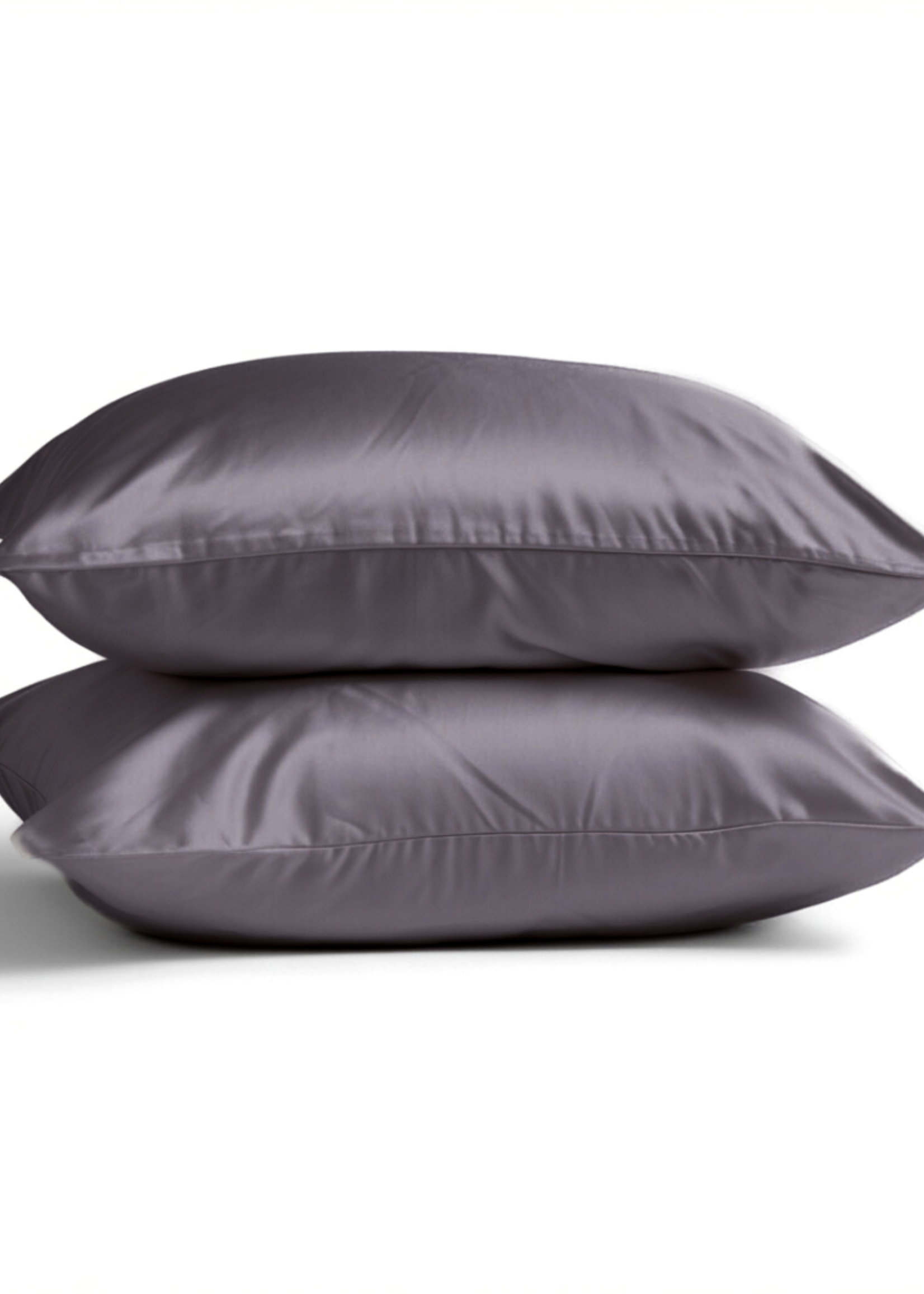 Silk Heaven 2x Zijden Kussensloop Antraciet - 19MM
