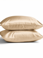 Silk Heaven 2x Zijden Kussensloop Donker Champagne - 19MM