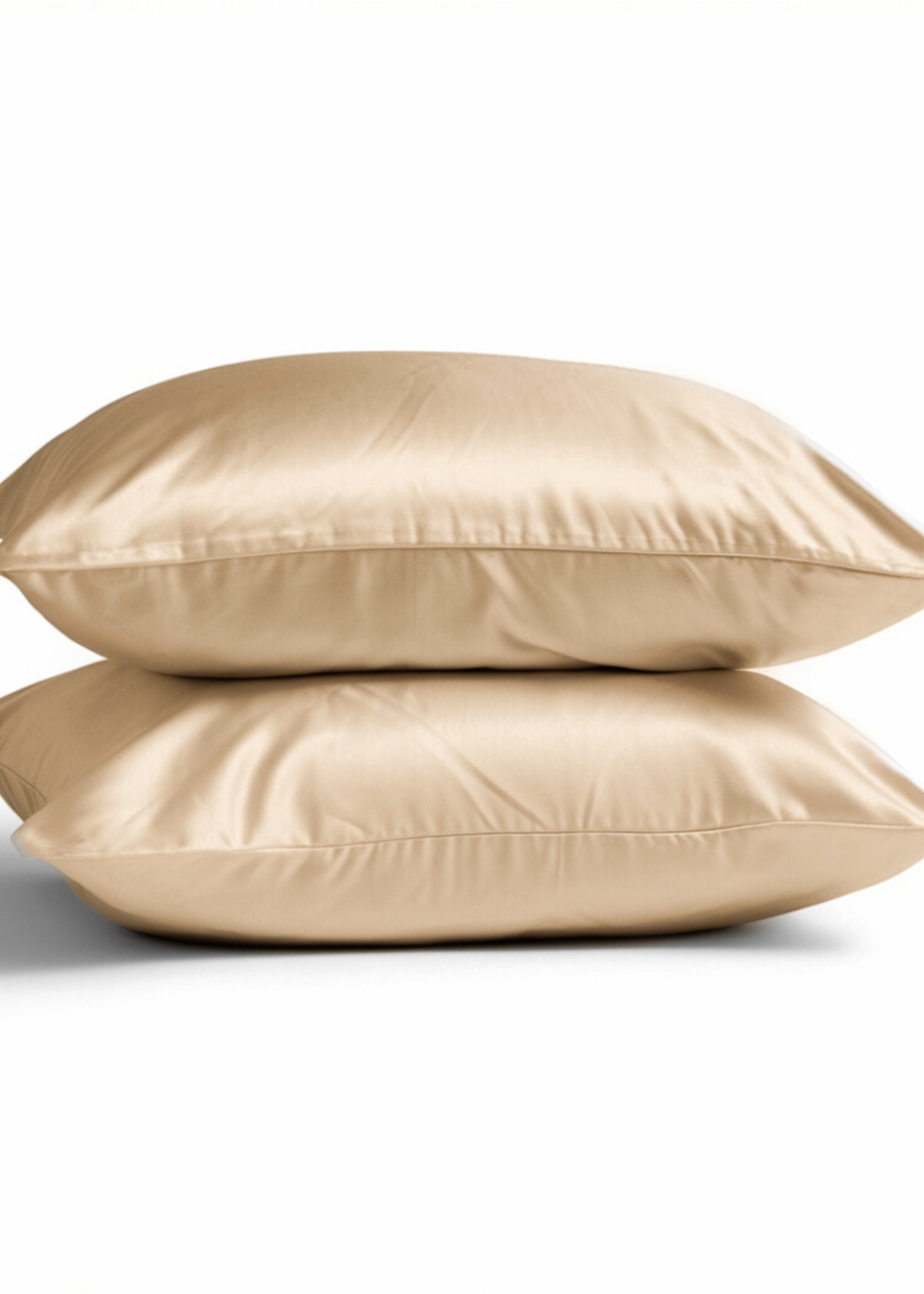 Silk Heaven 2x Zijden Kussensloop Donker Champagne - 19MM