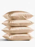 Silk Heaven 4x Zijden Kussensloop Donker Champagne - 19MM
