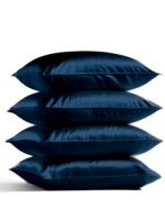 Silk Heaven 4x Zijden Kussensloop Blauw - 19MM