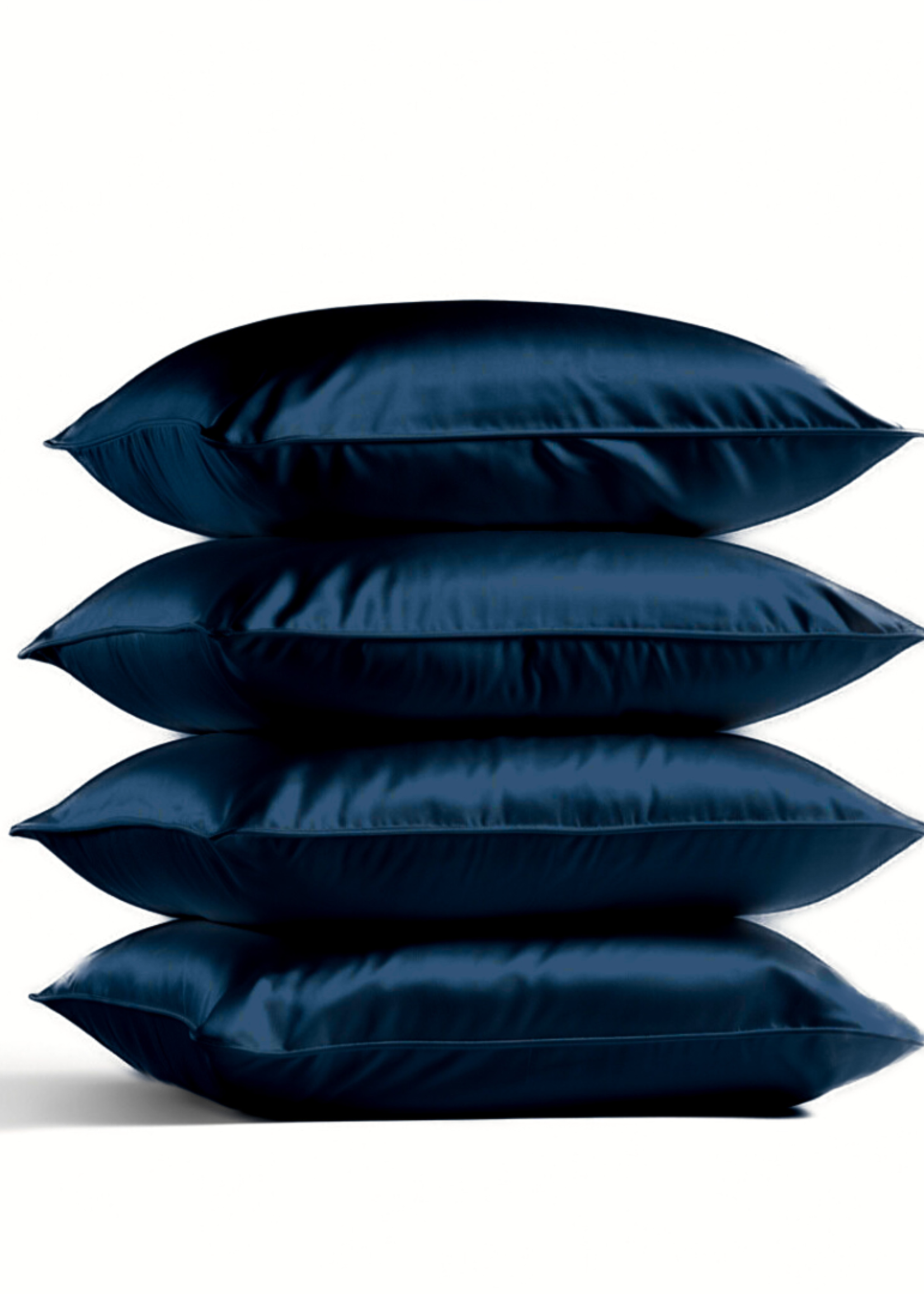 Silk Heaven 4x Zijden Kussensloop Blauw - 19MM