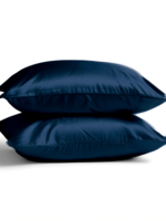 Silk Heaven 2x Zijden Kussensloop Blauw - 19MM