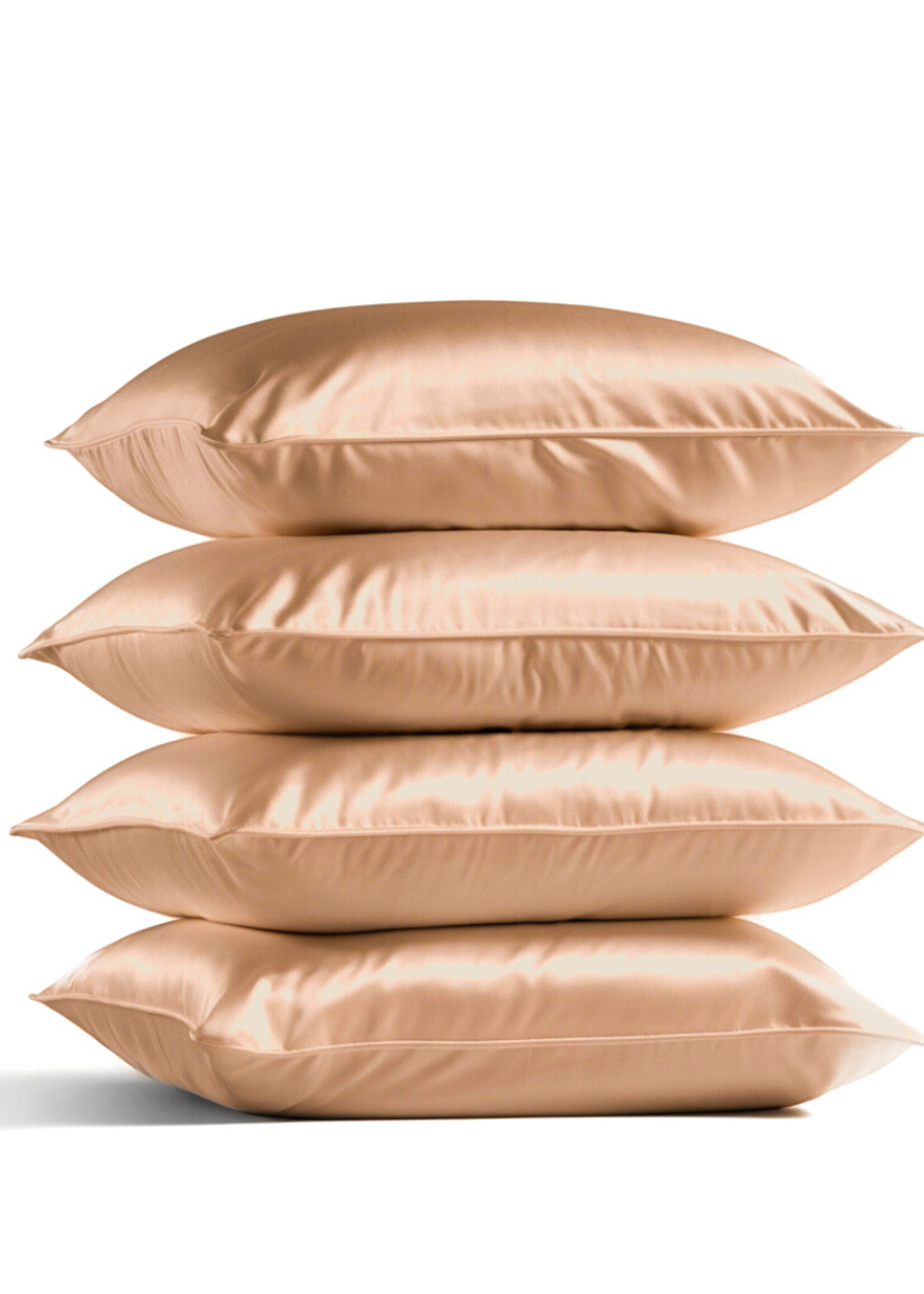 Silk Heaven 4x Zijden Kussensloop Goud - 22MM