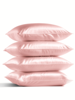 Silk Heaven 4x Zijden Kussensloop Roze - 19MM