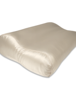 Silk Heaven Zijden Kussensloop ergonomisch Donker Champagne - 19MM