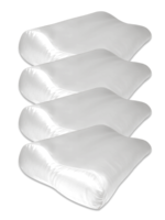 Silk Heaven 4x Zijden Kussensloop Ergonomisch  Wit - 22MM