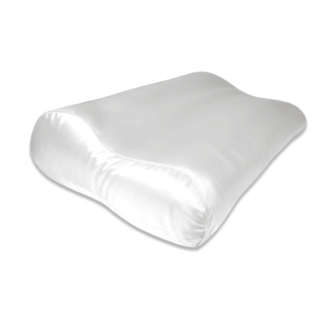 Silk Heaven Zijden Kussensloop Ergonomisch Wit met Zilver Ionen - 22MM