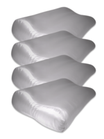 Silk Heaven 4x Zijden Kussensloop Licht Grijs Ergonomisch - 19MM